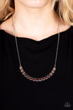 Throwing SHADES - Paparazzi Accessories -  Brown Necklace