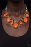 Venetian Vacation - Paparazzi Accessories - Orange Necklace