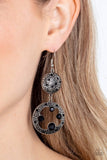 Eastern Entrada - Paparazzi Accessories - Black Earrings