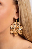 Hinging Hallmark - Paparazzi Accessories - Gold Earrings