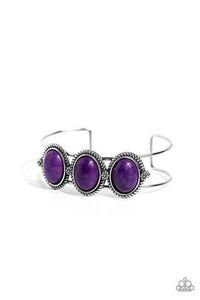 Badlands Backdrop - Paparazzi Accessories - Purple Bracelet