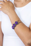 Badlands Backdrop - Paparazzi Accessories - Purple Bracelet