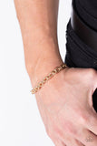 Intrepid Method - Paparazzi Accessories - Gold Men's Bracelet