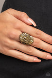 Daringly Deco - Paparazzi Accessories - Brass Ring