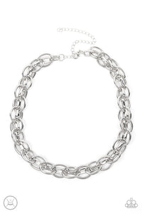 Tough Crowd - Paparazzi Accessories - Silver Necklace