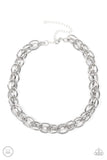 Tough Crowd - Paparazzi Accessories - Silver Necklace