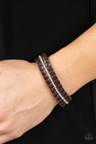 Pretty, Pretty PLEATS - Paparazzi Accessories - Brown Urban Bracelet