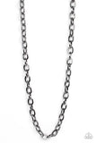 Player of the Year - Paparazzi Accessories - Black Men's Necklace