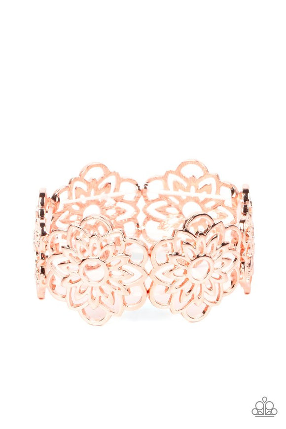 Baroque Bouquet - Paparazzi Accessories - Rose Gold Bracelet