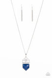 Trailblazing Talisman - Paparazzi Accesorries - Blue Necklace