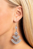 Eastern Expression - Paparazzi Accessories - White Earrings