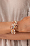 Luminous Laurels - Paparazzi Accessories - Rose Gold Bracelet