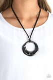 Tectonic Treasure - Paparazzi Accessories - Black Necklace