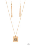 Mama MVP - Paparazzi Accessories - Gold Necklace