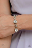 Once Upon A Treasure - Paparazzi Accessories - White Bracelet