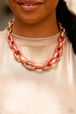 Statement Season - Paparazzi Accessories - Orange Necklace