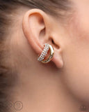 Sizzling Spotlight - Paparazzi Accessories - Gold Cuff Earrings