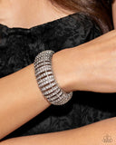 Appealing A-Lister - Paparazzi Accessories - White Rhinestone Bracelet