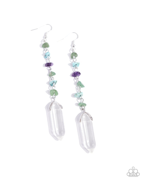 Quartz Qualification - Paparazzi Accessories - Green Earrings