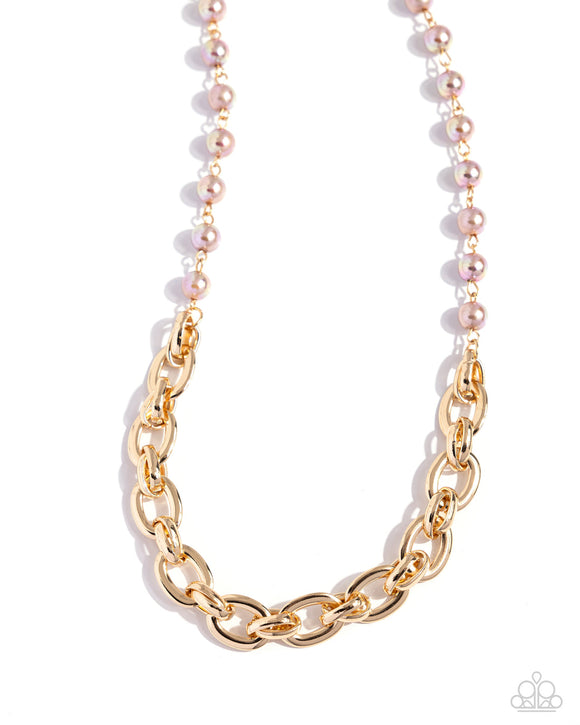 Dual Daydream - Paparazzi Accessories - Gold Necklace