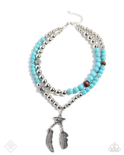 Restful Radiance - Paparazzi Accessories - Turquoise Necklace