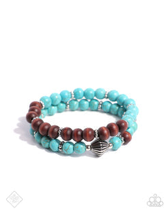 Restful Review - Paparazzi Accessories - Turquoise Stretch Bracelet