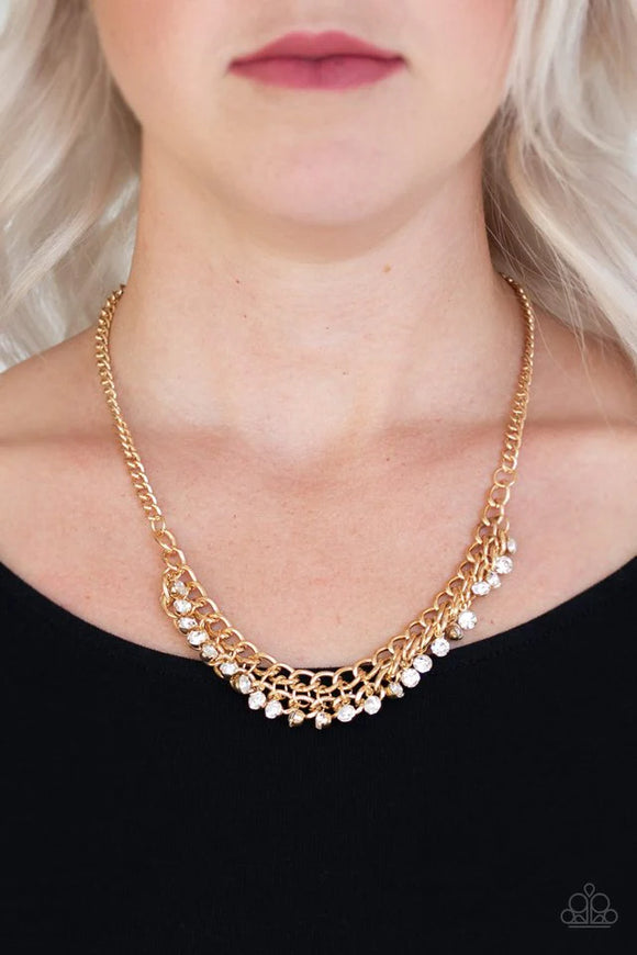 Glow and Grind - Paparazzi Accessories - Gold Necklace