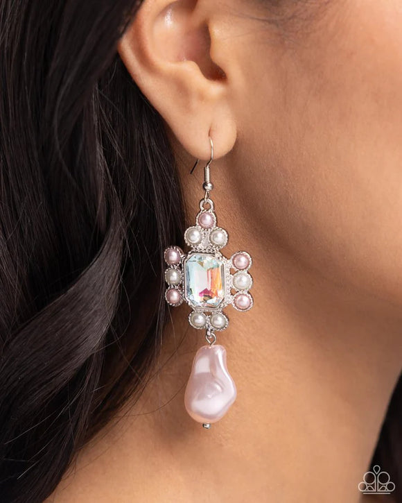 Raving Review - Paparazzi Accessories - Pink Earring