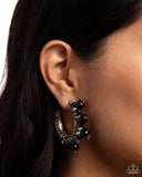 Elite Express - Paparazzi Jewelry - Black Hoop Earrings