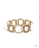 Socialite Shells - Paparazzi Accessories - Gold Bracelet