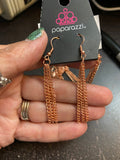 Glitzy Gusto - Paparazzi Accessories - Copper Choker Necklace