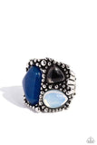 Natural Motley - Paparazzi Accessories - Blue Ring