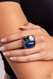 Natural Motley - Paparazzi Accessories - Blue Ring