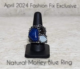 Natural Motley - Paparazzi Accessories - Blue Ring