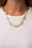 GRACE to the Top - Paparazzi Accessories - Gold Pearl Necklace