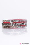 I Love Rock N Roll - Paparazzi Accessories - Red Wrap Bracelet