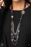 All The Trimmings - Paparazzi Accessories - Purple Blockbuster Necklace