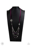 All The Trimmings - Paparazzi Accessories - Purple Blockbuster Necklace