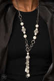 Designated Diva - Paparazzi Accessories - White Necklace