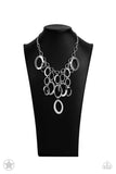 A Silver Spell - Paparazzi Accessories - Silver Blockbuster Necklace