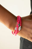 Really Romantic - Paparazzi Accessories - Pink Bracelet