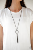 Straight To The Top - Paparazzi Accessories - Black Necklace