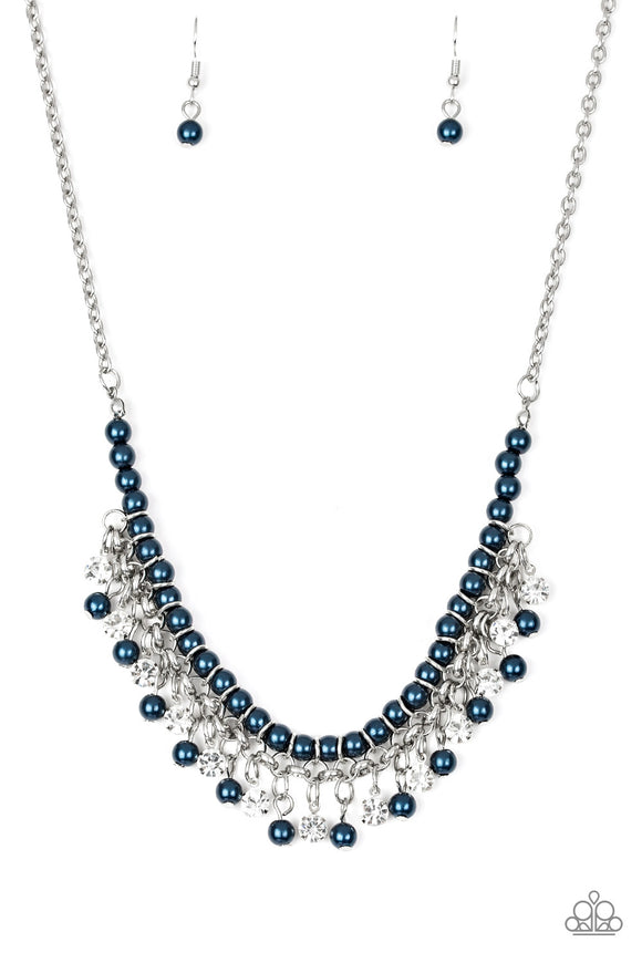 Broadway Bustle - blue - Paparazzi necklace – JewelryBlingThing