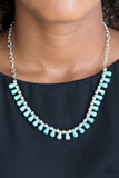 Extinct Species - Paparazzi Accessories - Blue Necklace