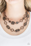 Trippin On Texture - Paparazzi Accessories - Copper Necklace