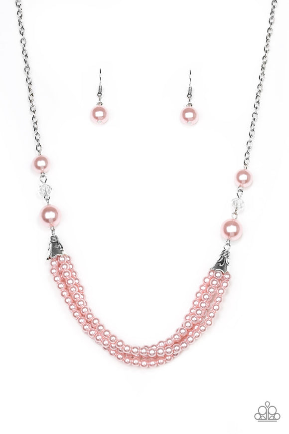 One-WOMAN Show - Paparazzi Accessories - Pink Necklace