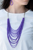 Bora Bombora - Paparazzi Accessories - Purple Necklace