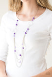 Bubbly Bright - Paparazzi Accessories - Purple Necklace