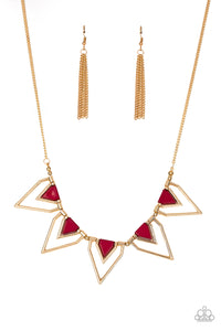 The Pack Leader - Paparazzi Accessories - Red Necklace