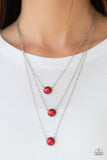 A Love For Luster - Paparazzi Accessories - Red Necklace